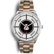 Load image into Gallery viewer, Save-Invest-Give-Play - Silver Watch (10 band options)