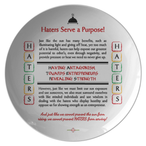 HATERS serve a Purpose - Decorative Plate